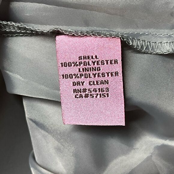 NWT Eliza J New York Brocade Jacquard Fit & Flare Grey Cocktail Dress Sz 4 - Picture 6 of 7